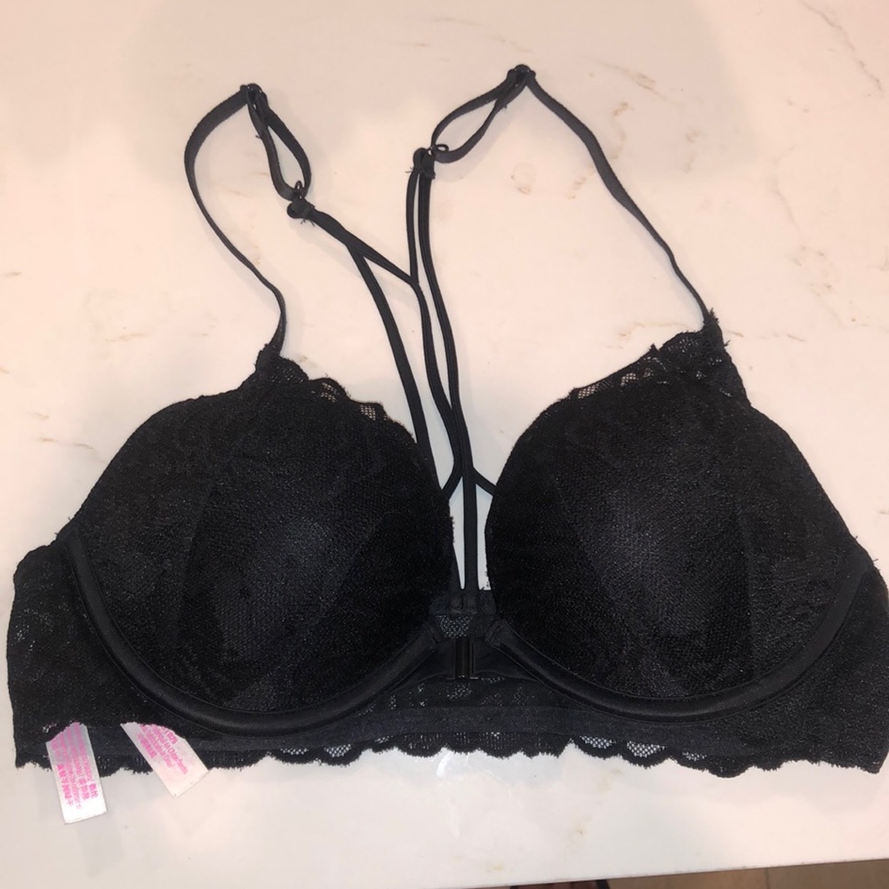 PINK Black bra